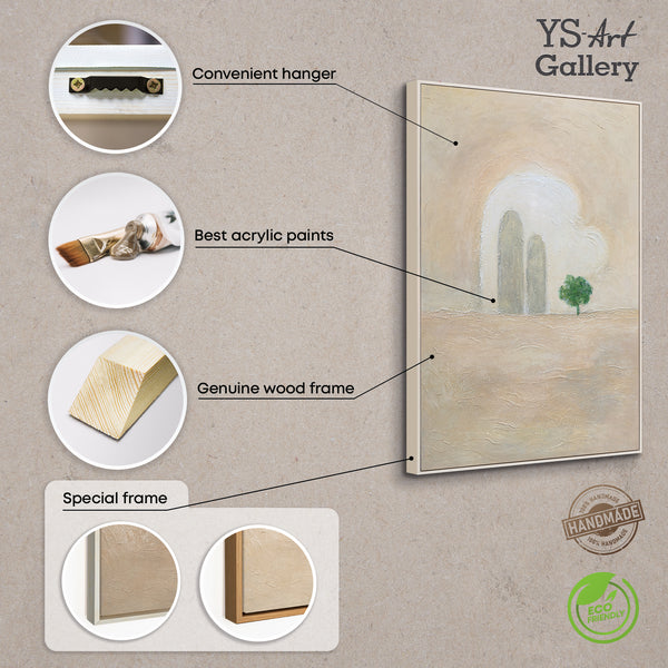 Handgemalte Bilder mit Natur für die Praxis „Grüner Akzent“