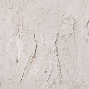 Moderne wanddecoratie neutraal – Abstract schilderij Beige „Het Fluisteren van de Tijd”