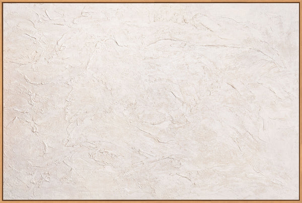 Handgeschilderd acrylschilderij met lijst "Het gefluister van de tijd" – Abstracte structurele kunst