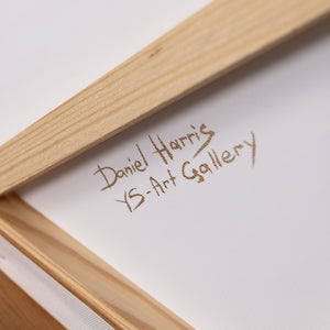 Abstracte wanddecoraties Beige – Structuur schilderij modern „Echo's van de Tijd”