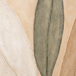 Abstract canvas schilderij "Dans van de Bladeren" – Handgeschilderde wandkunst natuurmotief