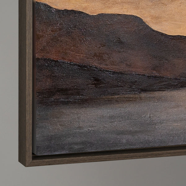 Handgemaltes Landschaftsbild für Arztpraxis „Sanfter Sonnenaufgang“