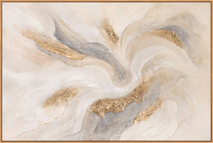 Abstrakte Wandkunst in ruhigen Farbtönen für moderne Interieurs