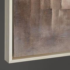 Modernes abstraktes Leinwandbild mit architektonischer Komposition