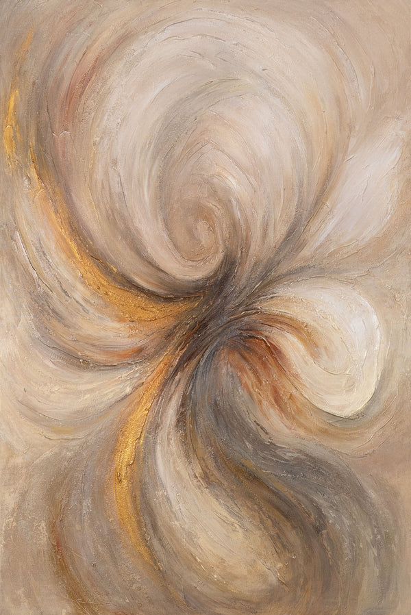 Abstract schilderij op canvas „Scharlaken Rode Sterrenbeelden“ – Handgeschilderde kunst voor de woonkamer