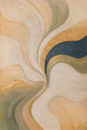 Abstract Schilderij op Doek „Echo van de Wind“ – Exclusieve Muurdecoratie
