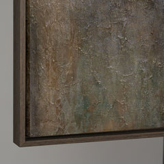 Abstract Maan Structuurschilderij Op Canvas – Handgeschilderde Luxe Wandkunst Met Goud
