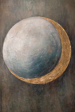 Abstract Schilderij op Doek „De Warmte van het Universum“ – Moderne Muurdecoratie