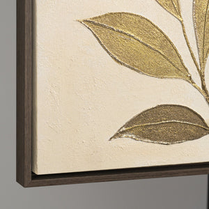 Moderne Wanddeko „Flüstern des Laubs“ – Naturgemälde auf Leinwand mit Rahmen