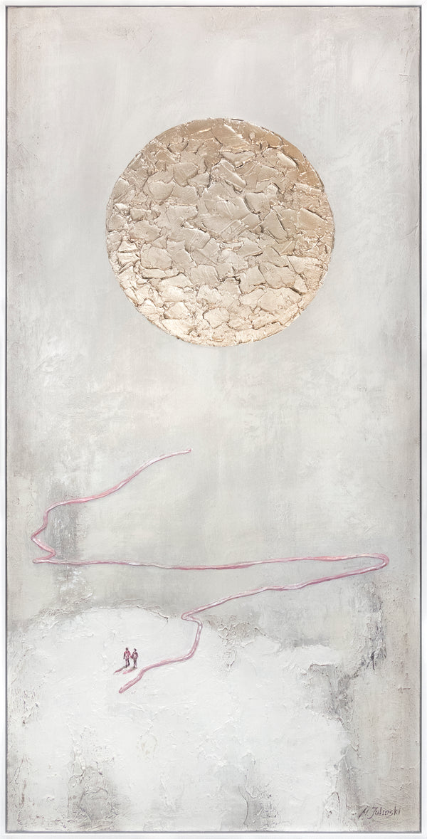 Abstrakte moderne kunst bilder, große bilderrahmen „Der Weg zur Sonne“