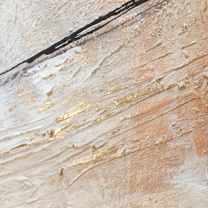 Modern canvas schilderijen op linnen, handgeschilderd met lijst "Schönheit" – abstracte kunst, tijdloze elegantie voor elk interieur