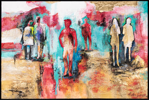 Künstlerische Acrylmalerei Struktur Deko