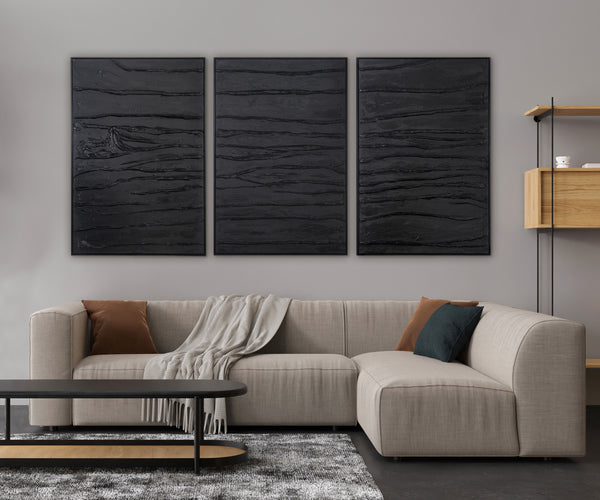 Canvasschilderijen handbeschilderd met lijst "Velvet"