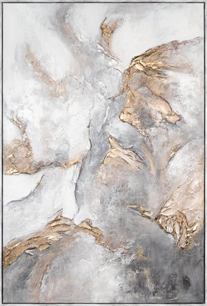 Handgeschilderde schilderijen op canvas met lijst "Serenity"