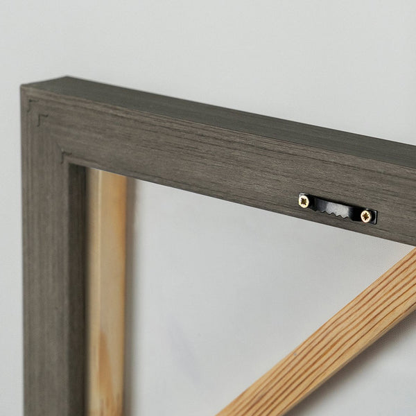 Rückseite Leinwand mit Rahmen