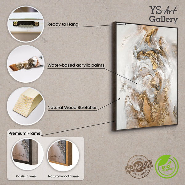 Moderne handgeschilderde schilderijen met structuur – Abstract canvas kunstwerk