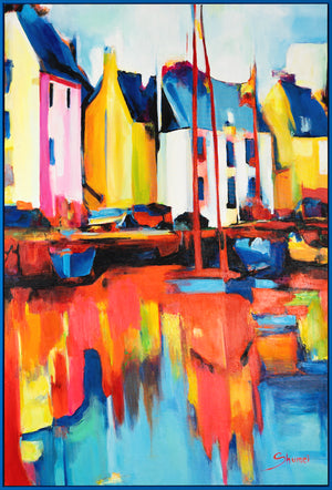 Handgemaltes Acrylbild auf Leinwand