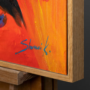 Rahmen aus natürlichem Holz – Detail