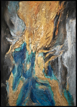 Handgemaltes Acrylbild Struktur Modern Wandkunst