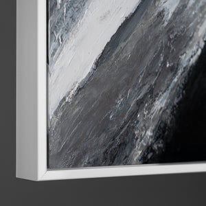 Abstracte kunst "Gouden Symfonie" met lijst als wanddecoratie voor de woonkamer