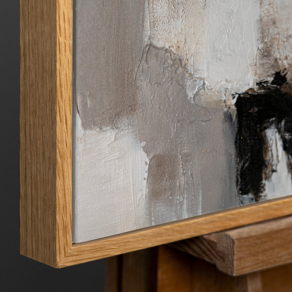 Moderne kunst "Gouden Fragmenten" met lijst beroemde schilderijen
