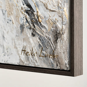 Gemälde malen abstrakt Schmetterling mit Rahmen Goldene Flügel Leinwandbilder Wohnzimmer