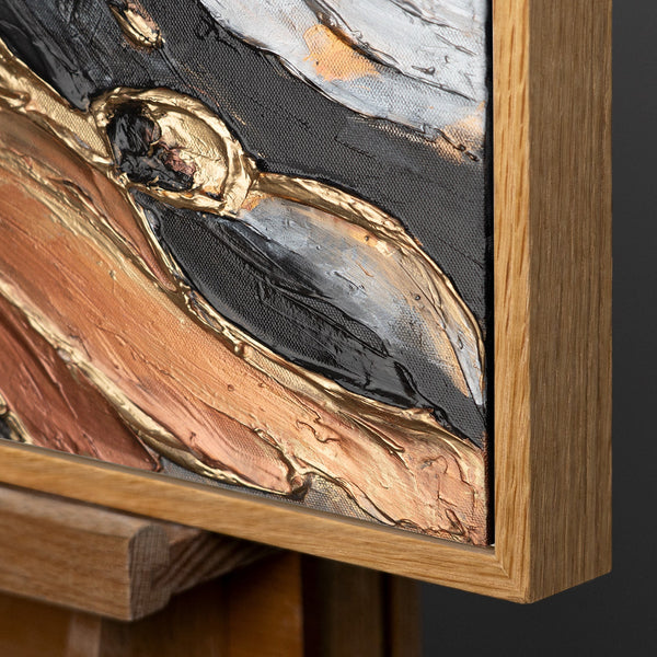 Rahmen aus natürlichem Holz – Detail