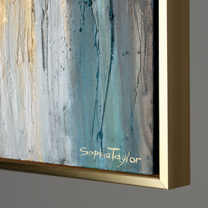 Abstract acryl schilderij met Vrijheidsbeeld – Ingelijste afbeelding "Licht van de Vrijheid"