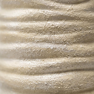 Porzellanvase handbemalt in Cremeweiß, 30,5 cm