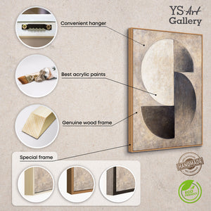 Handgemalte Acrylstruktur auf Leinwand