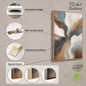 Handgemalte Acrylstruktur auf Leinwand