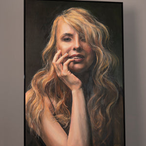 Portrait nach Foto Bild acryl Leinwand Handgemalt