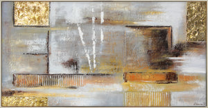 Handgemaltes Acryl Leinwandbild „Goldene Abstraktion“