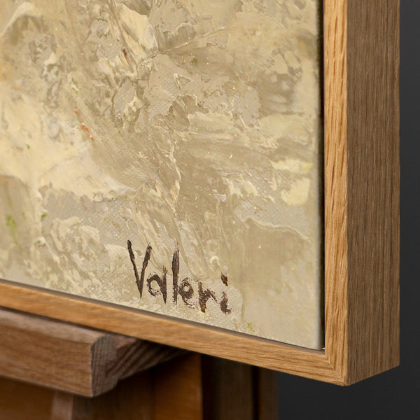 Handgeschilderde acryl schilderijen op canvas voor woonkamer – "Glanzend Goud"