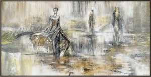 Moderne abstracte schilderijen "Mode Show" handgeschilderde kunst op canvas