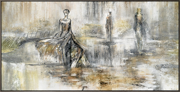 Moderne abstracte schilderijen "Mode Show" handgeschilderde kunst op canvas