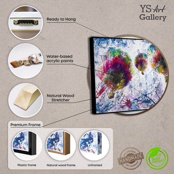 Gerahmtes Landschaftsgemälde, bereit zum Aufhängen