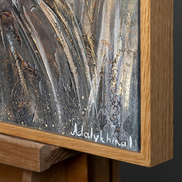 Handgeschilderd Acryl Schilderij "Madeliefjes" – Moderne Bloemen Kunst voor Woonkamer