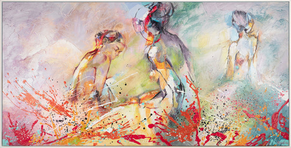 Acryl Wandbild Struktur Modern Deko