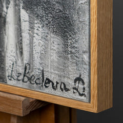 Wanddecoratie voor woonkamer "Filmstrook" Zwart-wit schilderij met lijst