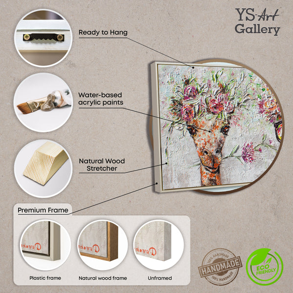 Gerahmtes Landschaftsgemälde, bereit zum Aufhängen