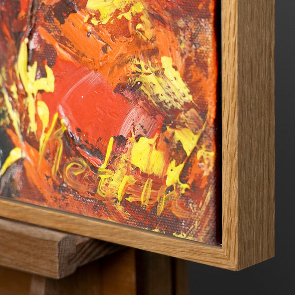 Acryl Schilderij Modern – Handgeschilderde Papegaai in de Zon