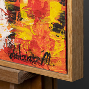 Rahmen aus natürlichem Holz – Detail