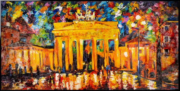 Acrylmalerei auf Leinwand Detail