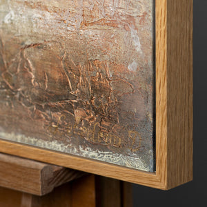 Handgeschilderd Acryl Schilderij "Gouden Boom" op Canvas