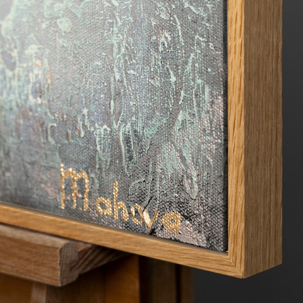 Abstracte acryl schilderij "Zonne-energie" - Handgeschilderd kunstwerk voor uw huis