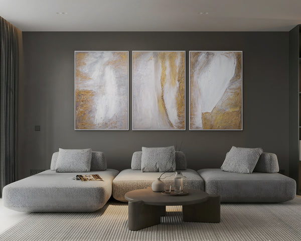 Acryl Schilderij Abstract Modern "Esthetiek" voor de Woonkamer