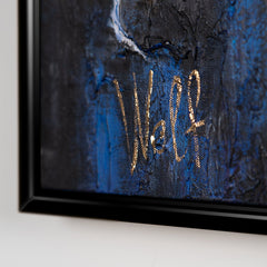 Struktur Wandkunst mit Licht