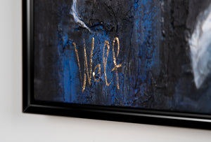 Struktur Wandkunst mit Licht