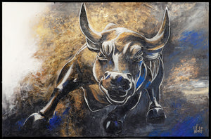 Moderne Wanddeko handgemalt